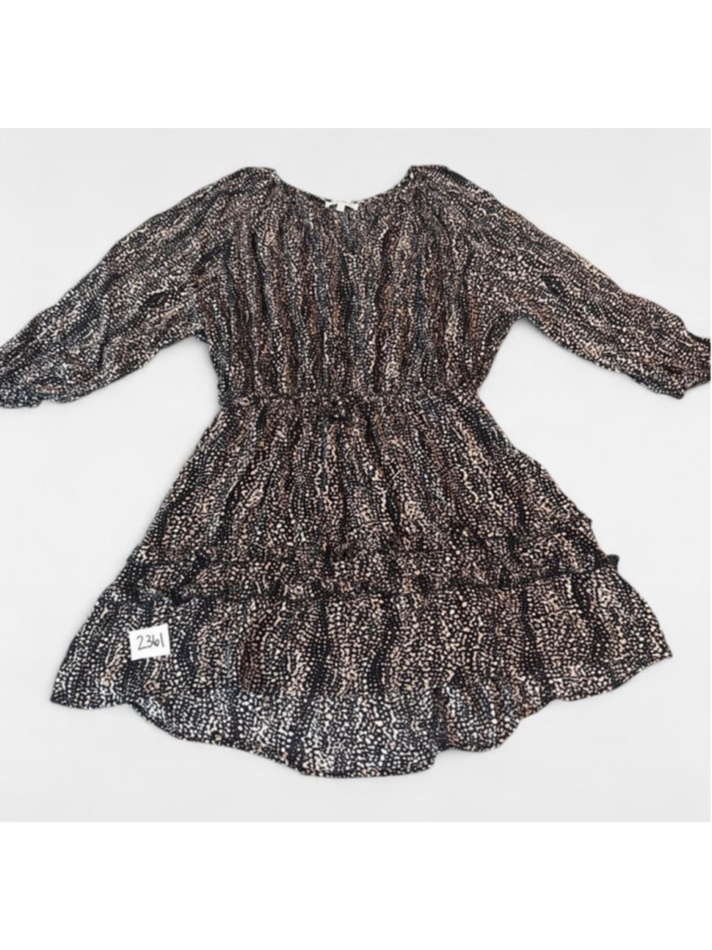 Women's Z Supply Mini Dress Size S Black White Patterned